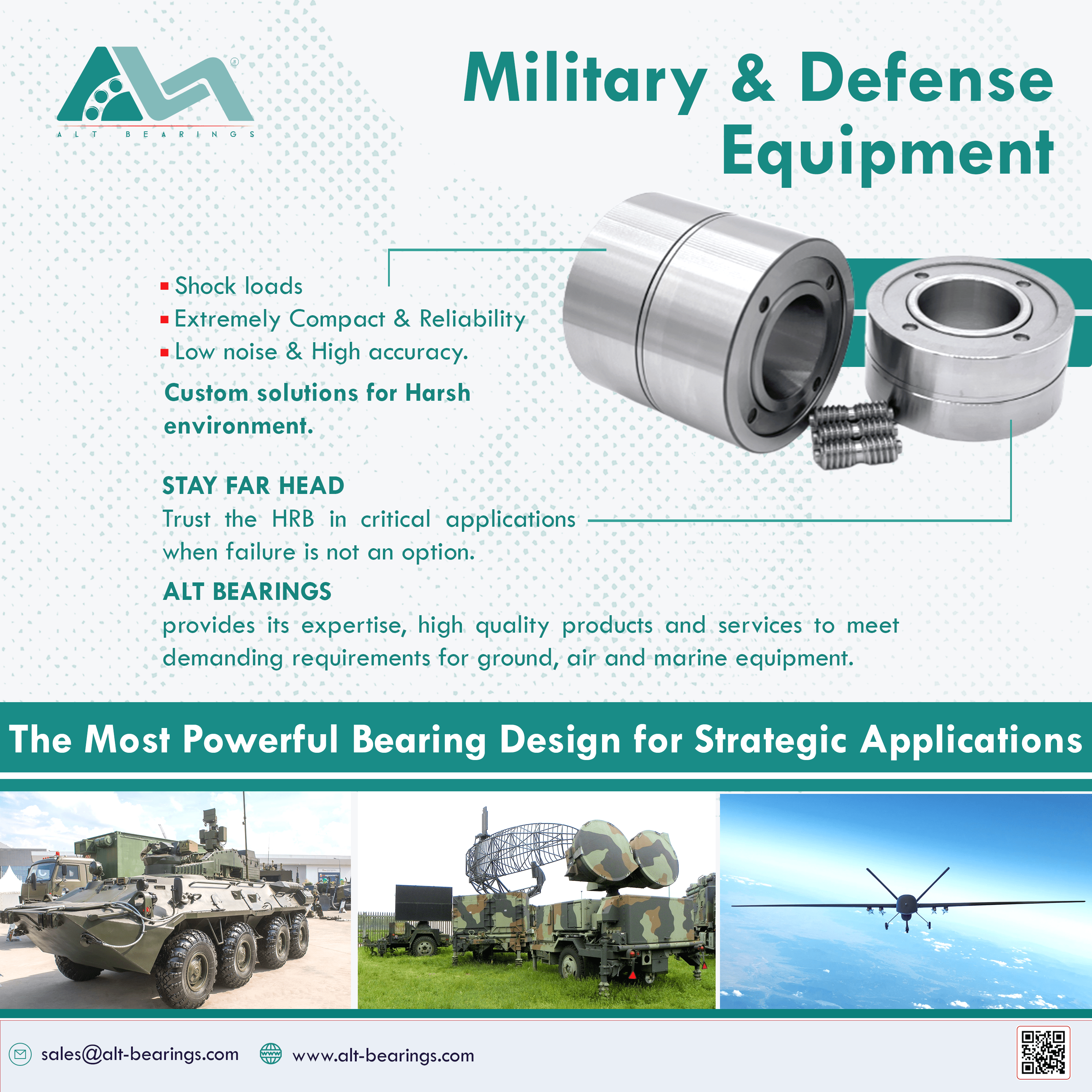 Équipement militaire et de défense - Alt-Bearings